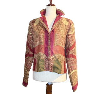 A.B. Lambdin Jacket orange red green lining size medium India